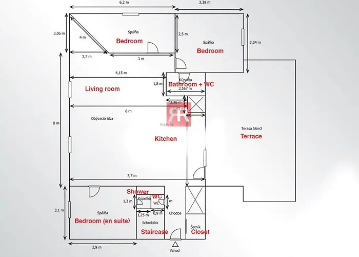 Majestic Views From A 60m2 Private Terrace - Castle, Cathedral, Old Town * Bratislava